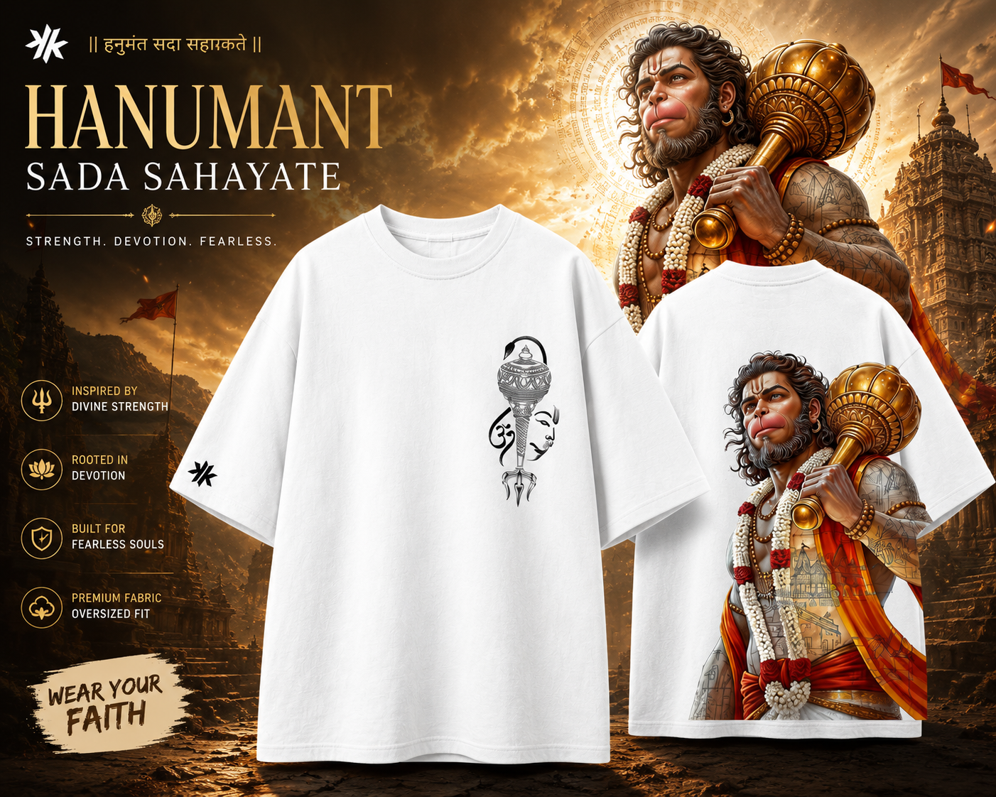 Sankat Mochan — Hanuman Oversized Tee