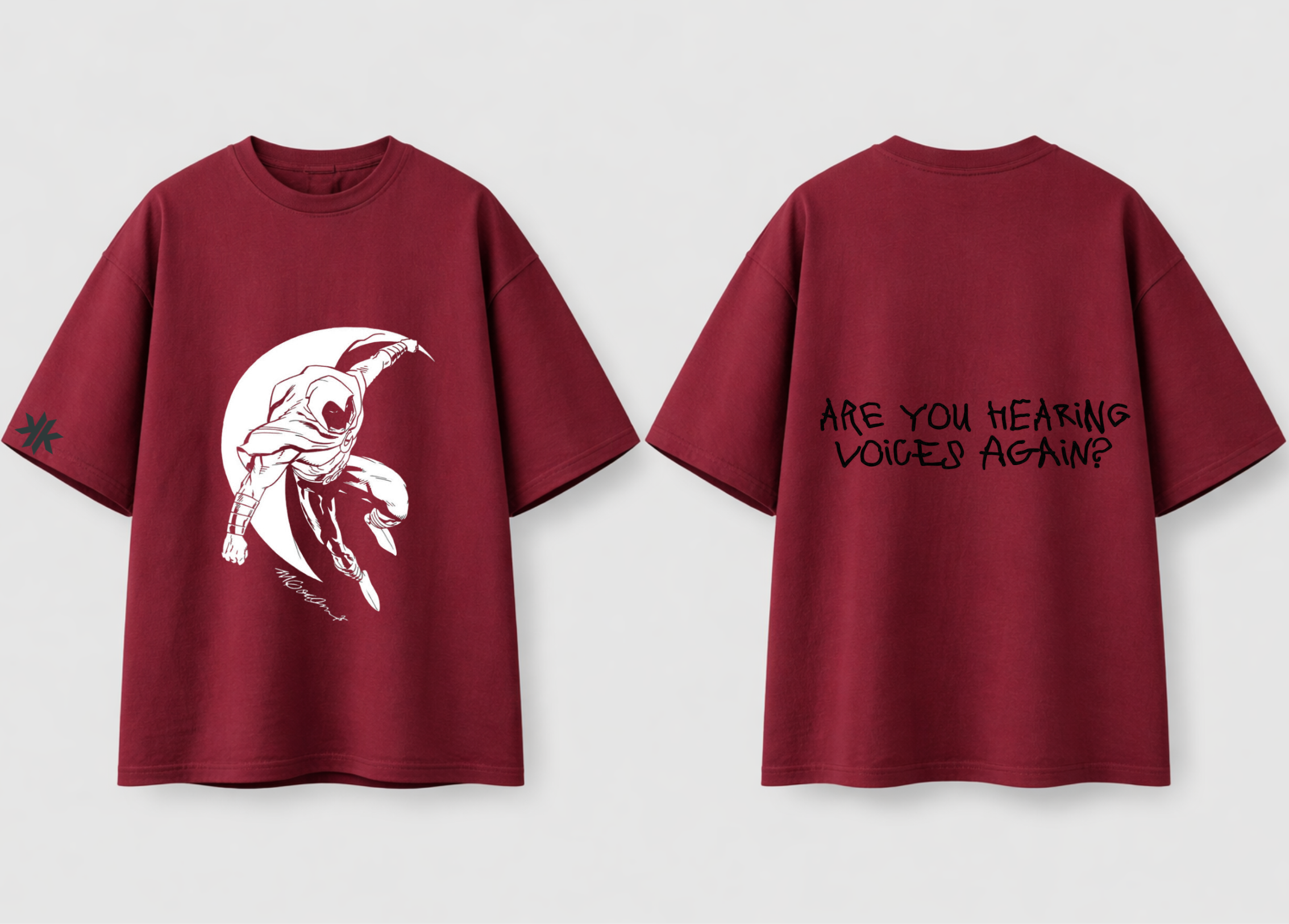 Moon Knight 'Are You Hearing Voices Again?' Oversized Tee