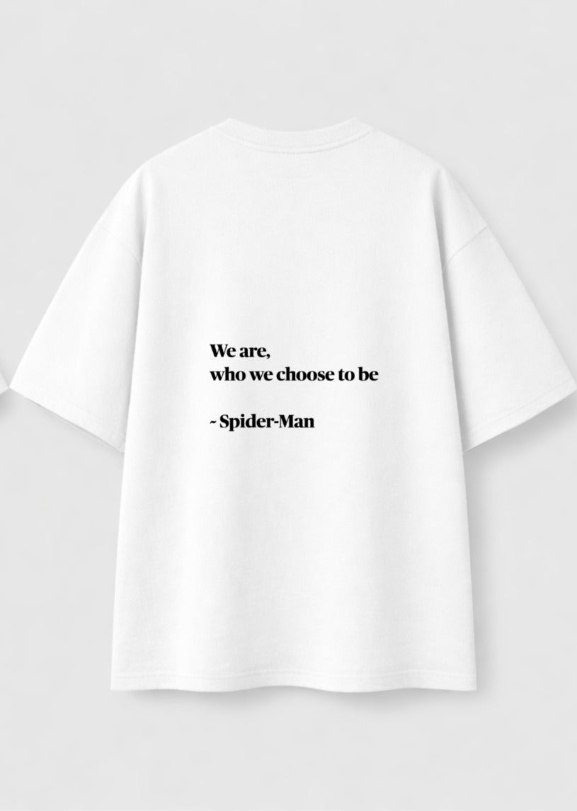 Spider-Man 'We Are Who We Choose To Be' Oversized Tee