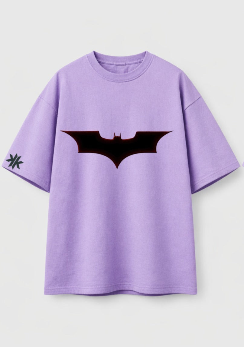 Batman 'I Am Batman' Oversized Tee – Purple