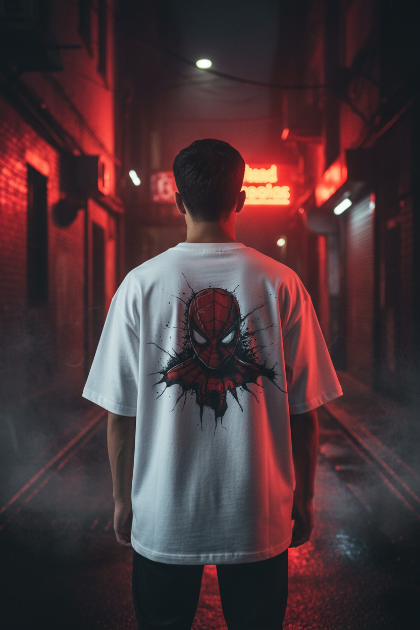 Back Model Wearing Tee
