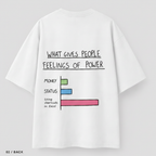 01 / Front – clean white tee with KK sleeve logo