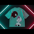 Spider Duo Tee - Back flat lay on dark atmospheric background