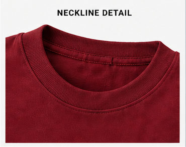 Karma Kult Premium Oversized Tee – Maroon