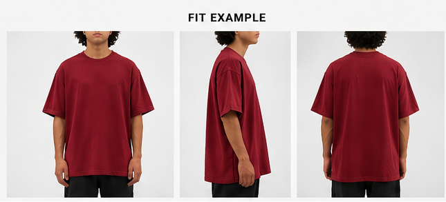 Karma Kult Premium Oversized Tee – Maroon