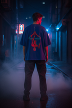 Web Slinger Tee - Model wearing back view