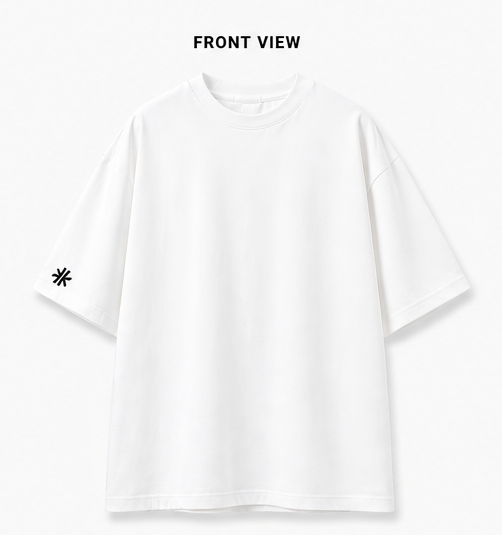 Karma Kult Premium Oversized Tee – White