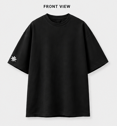 Karma Kult Premium Oversized Tee – Black