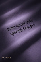 Detail – Sanskrit text close-up