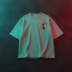 Spider Duo Tee - Front flat lay on dark teal background
