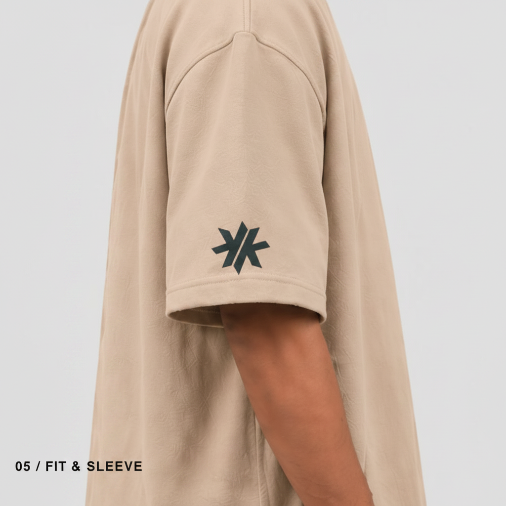 05 / Fit & Sleeve – KK logo sleeve detail