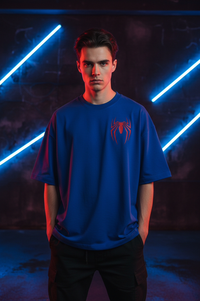 Web Slinger Tee - Model wearing front view