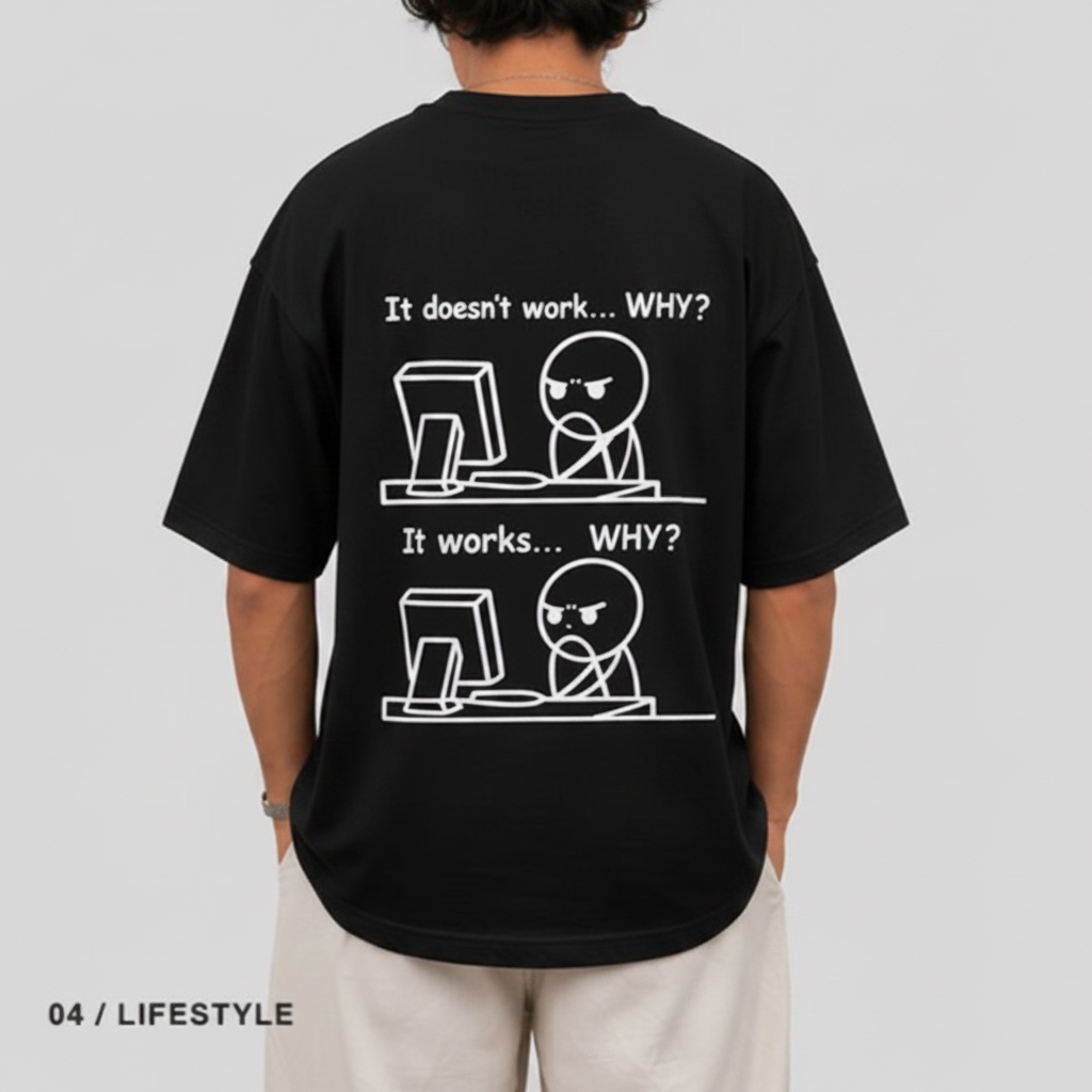04 / Lifestyle – model wearing the tee