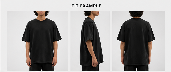 Karma Kult Premium Oversized Tee – Black