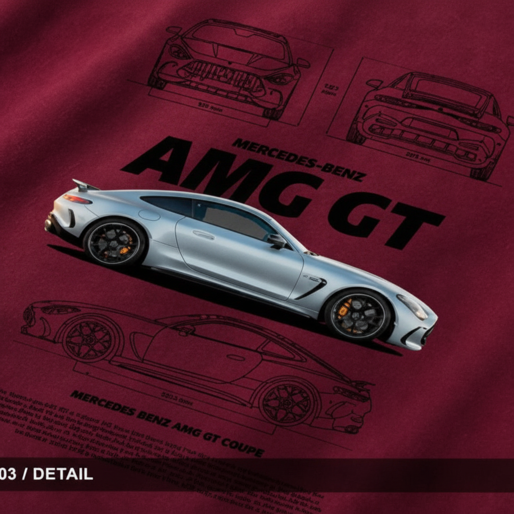 03 – Detail – AMG GT blueprint close-up