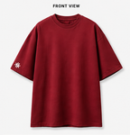 Karma Kult Premium Oversized Tee – Maroon