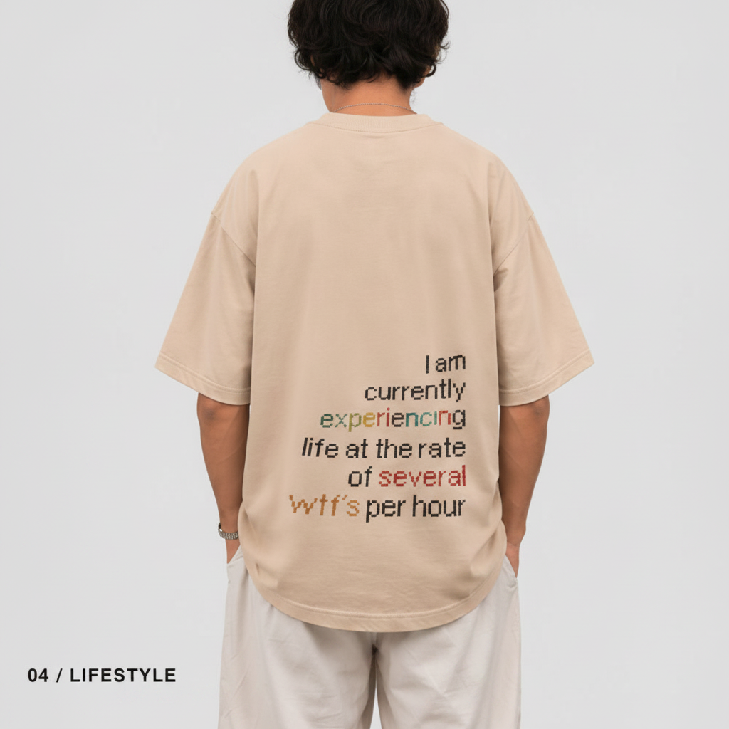 04 / Lifestyle – model wearing the tee