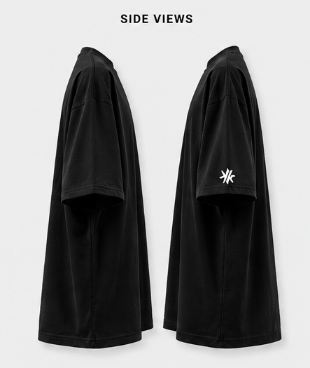 Karma Kult Premium Oversized Tee – Black