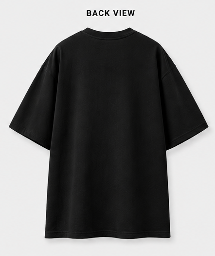 Karma Kult Premium Oversized Tee – Black