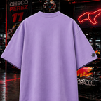 02 – Back – clean purple oversized tee